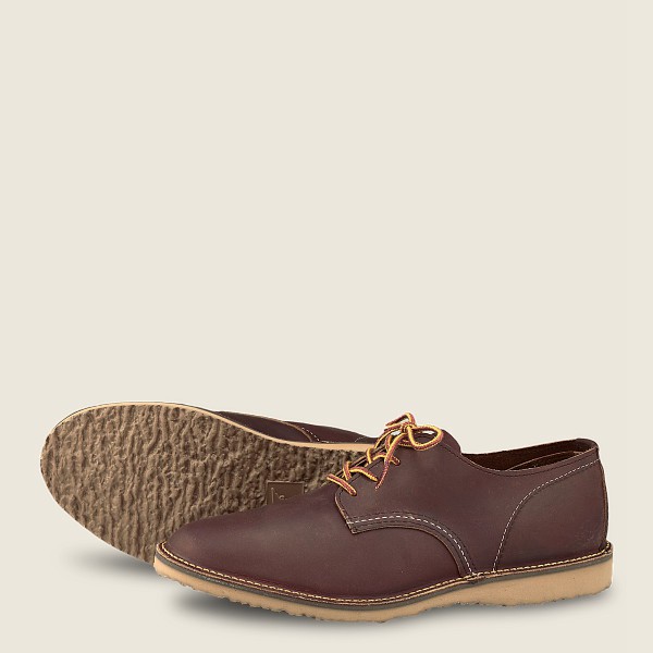 Red Wing Oxford Weekender – Rough & Tough Leather - Brown - Mens IXK697203